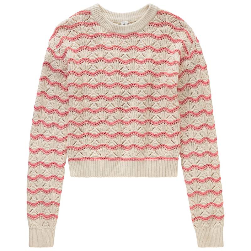 Mädchen Strickpullover mit Allover-Muster von Yigga