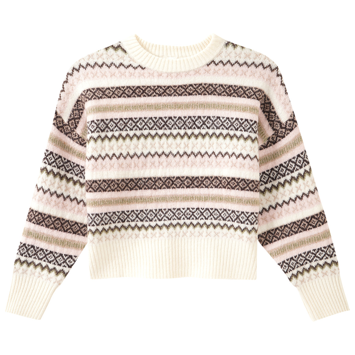 Mädchen Strickpullover mit Norwegermuster Mädchen Strickpullover mit Norwegermuster von Yigga