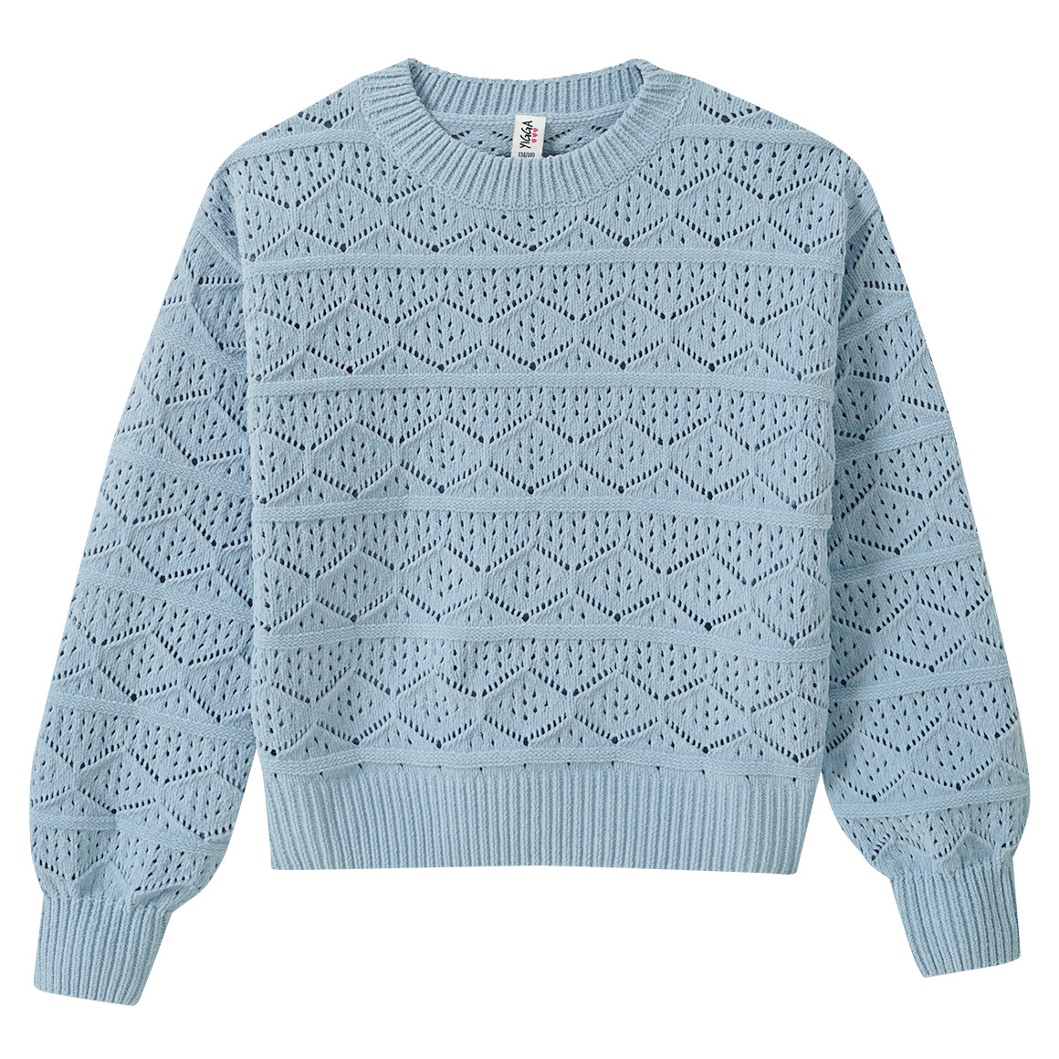 Mädchen Strickpullover mit Strukturmuster von Yigga