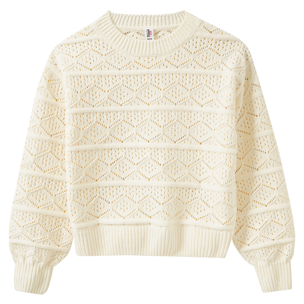 Mädchen Strickpullover mit Strukturmuster von Yigga