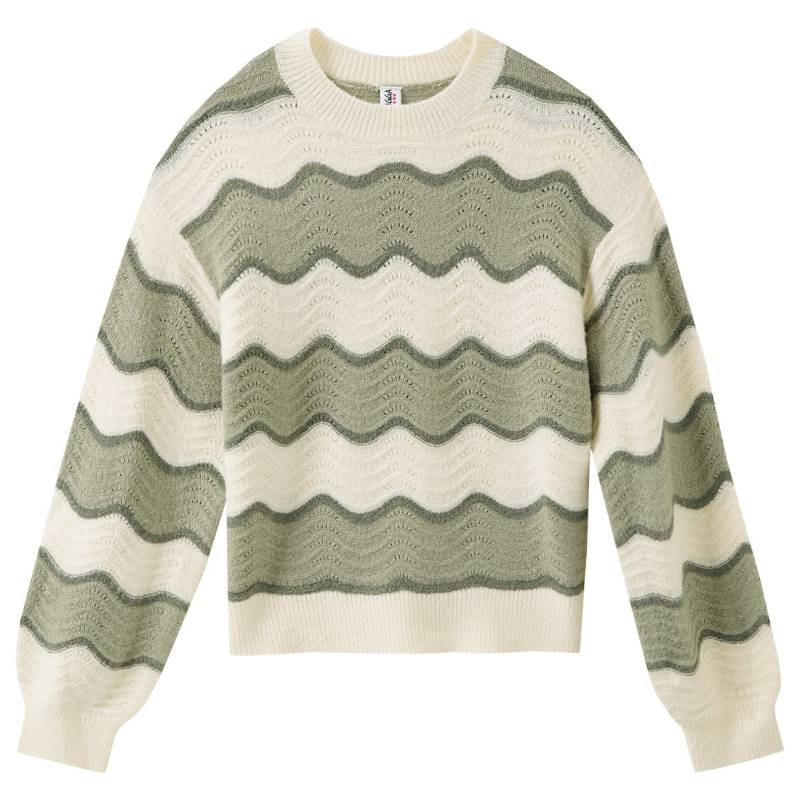Mädchen Strickpullover mit Wellen-Muster Mädchen Strickpullover mit Wellen-Muster von Yigga