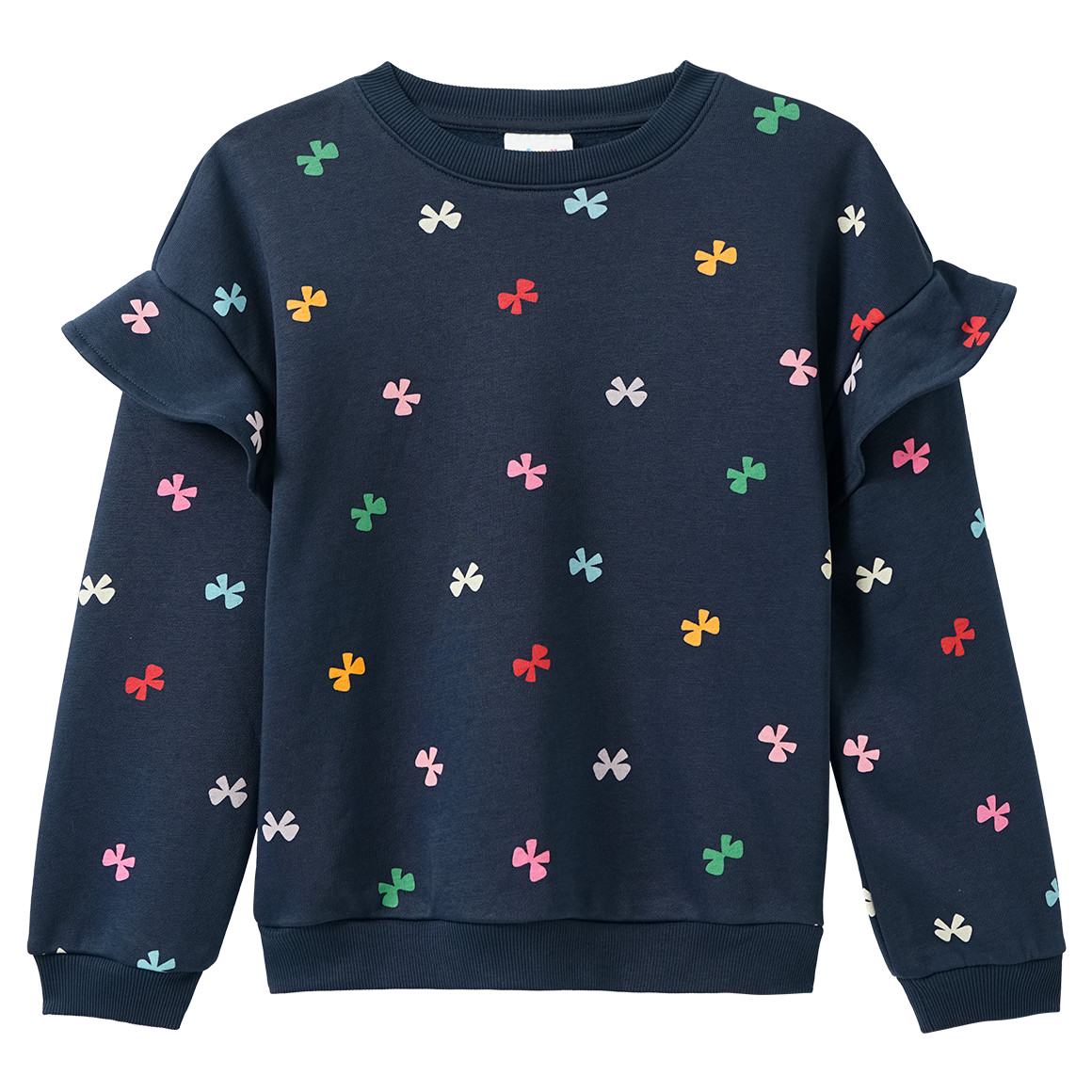 Mädchen Sweatshirt mit Allover-Print von Yigga