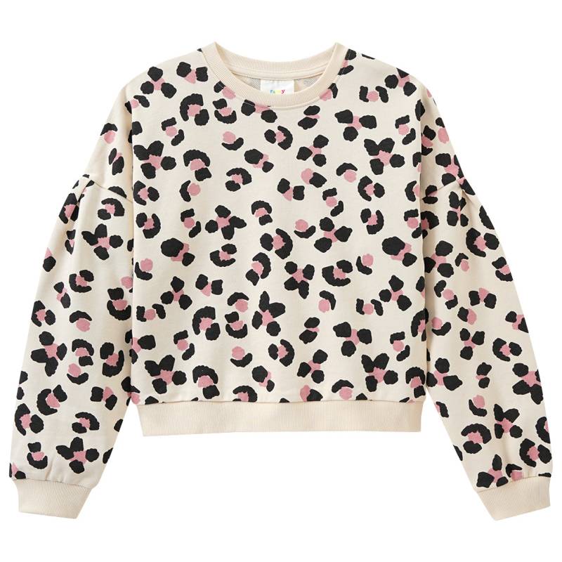 Mädchen Sweatshirt mit Leo-Muster von Yigga