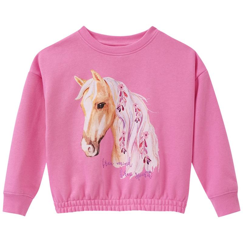 Mädchen Sweatshirt mit Pferde-Motiv von Yigga