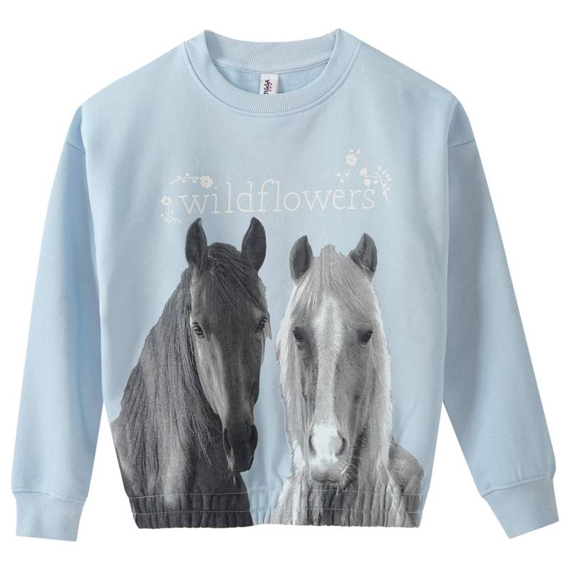 Mädchen Sweatshirt mit Pferde-Motiv von Yigga