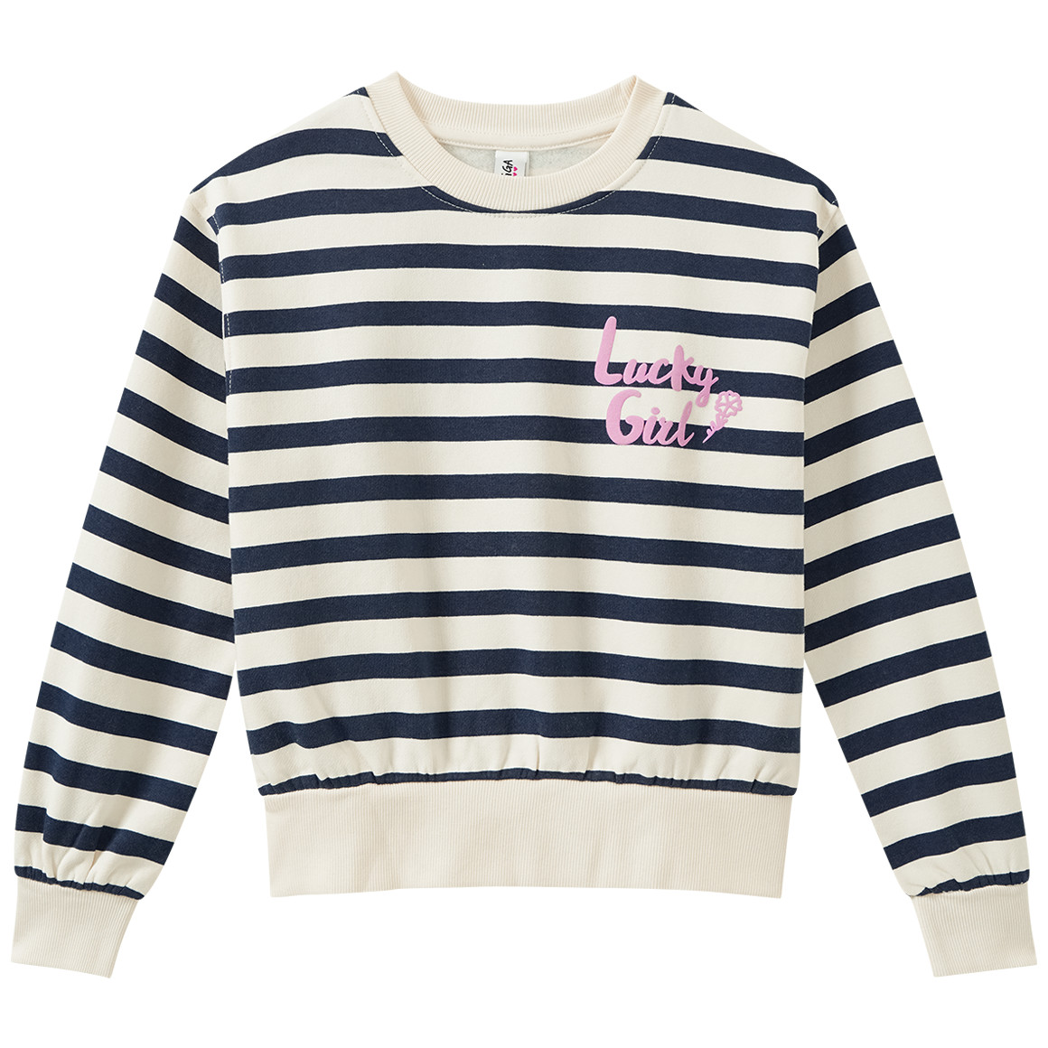 Mädchen Sweatshirt mit Streifen von Yigga