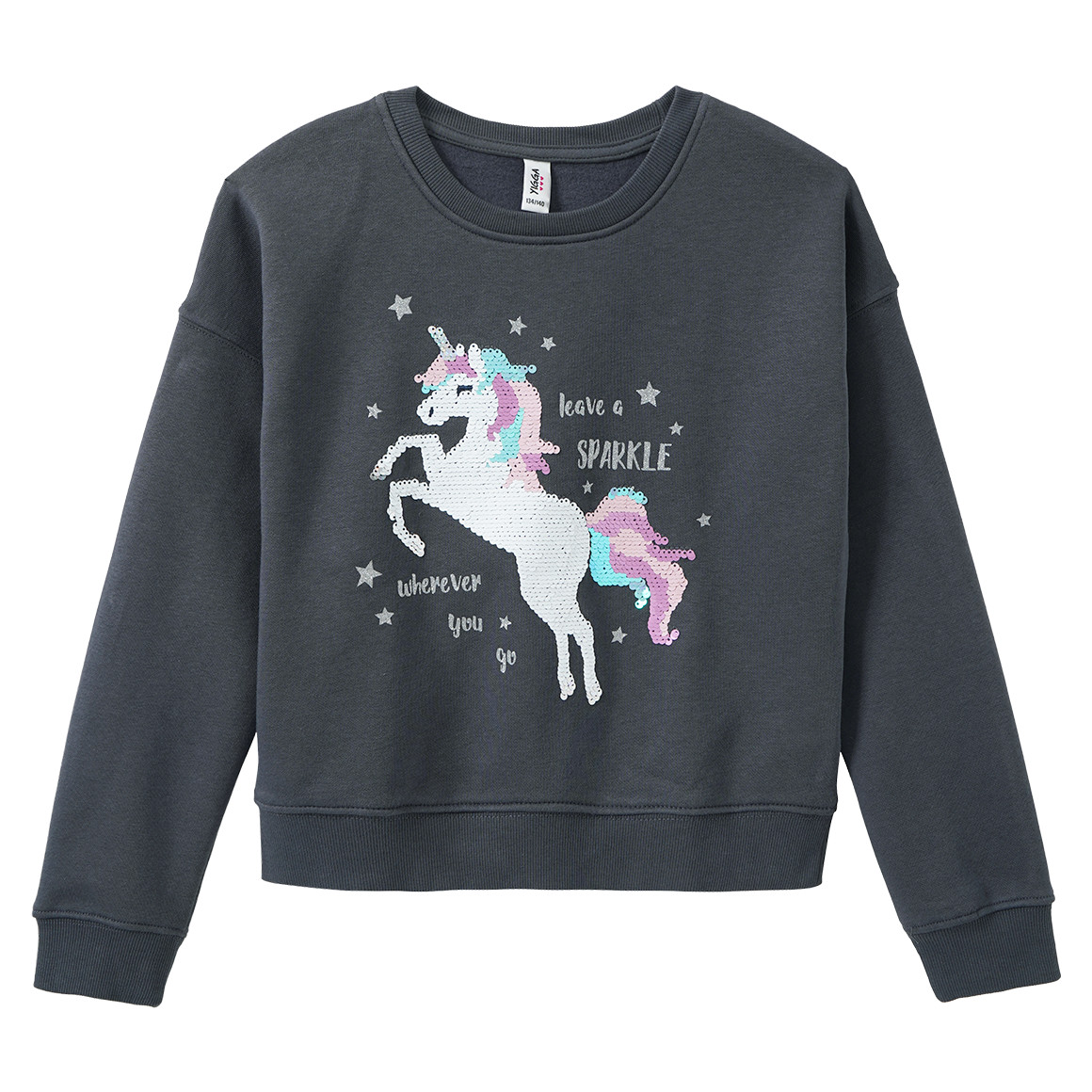 Mädchen Sweatshirt mit Wendepailletten von Yigga