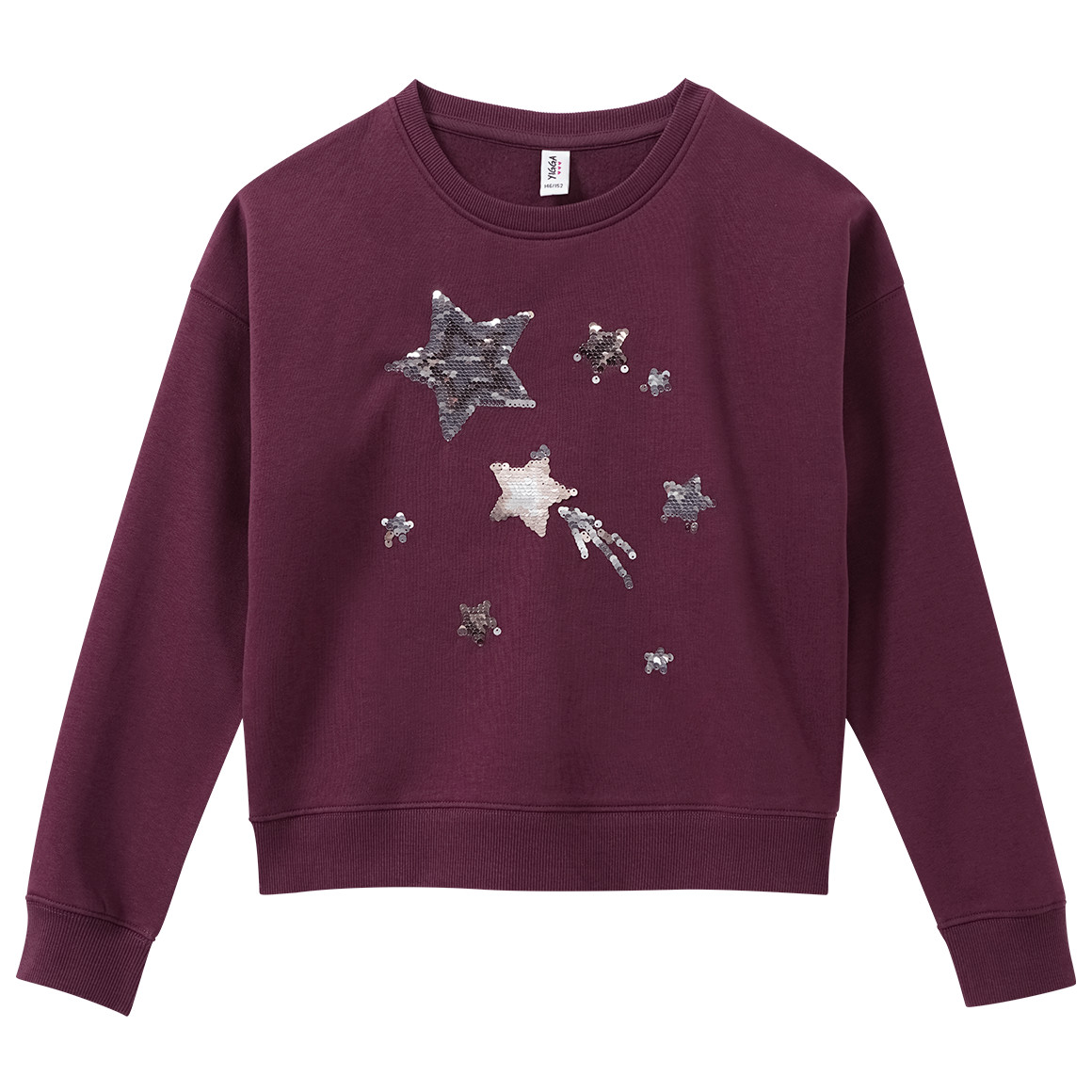 Mädchen Sweatshirt mit Wendepailletten von Yigga