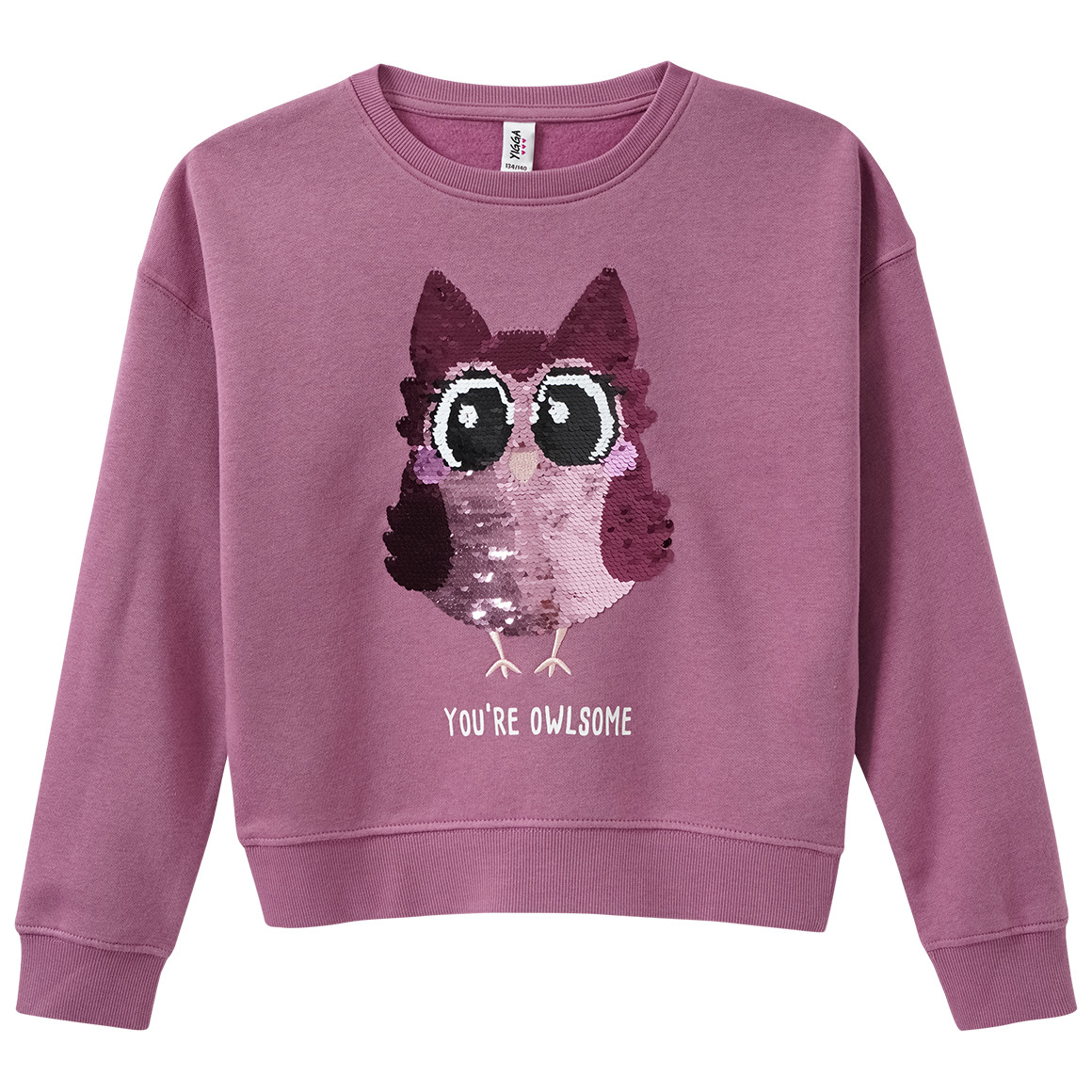 Mädchen Sweatshirt mit Wendepailletten von Yigga
