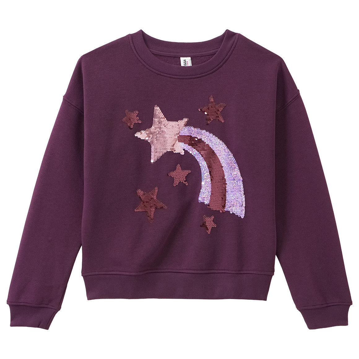 Mädchen Sweatshirt mit Wendepailletten Mädchen Sweatshirt mit Wendepailletten von Yigga