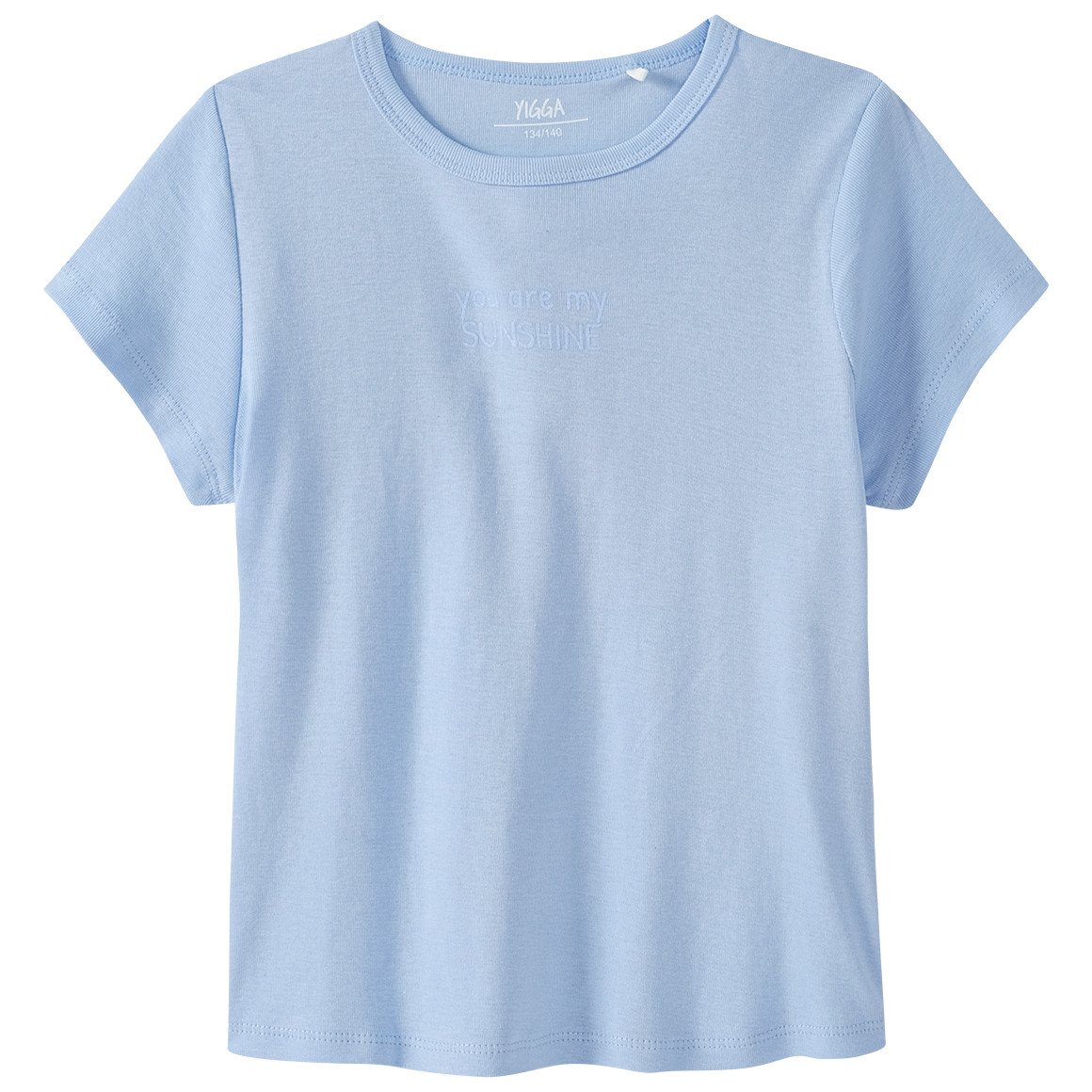 Mädchen T-Shirt im Basic-Look von Yigga