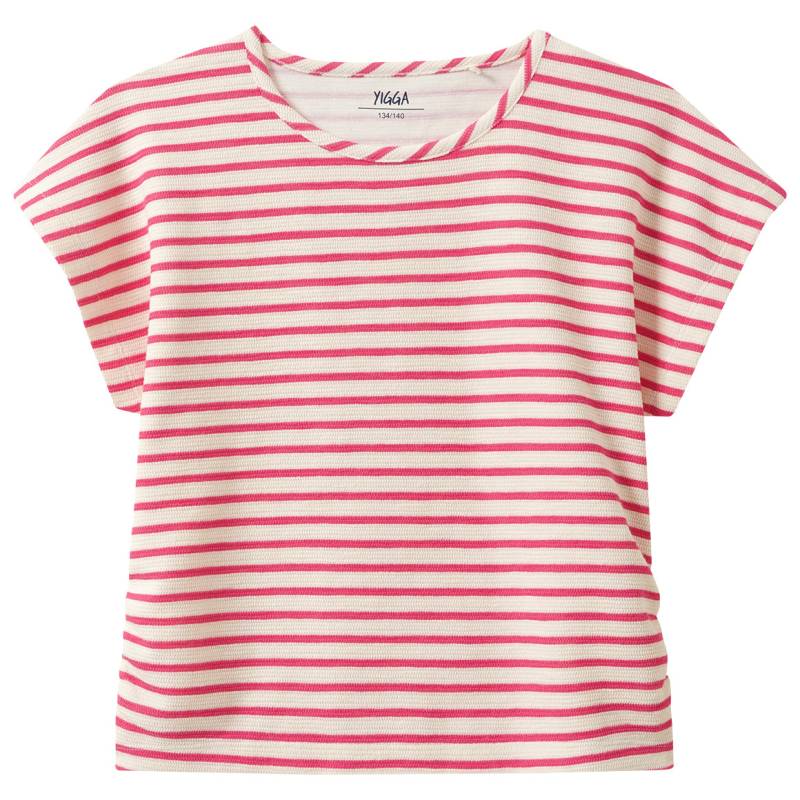 Mädchen T-Shirt im Ringel-Look von Yigga