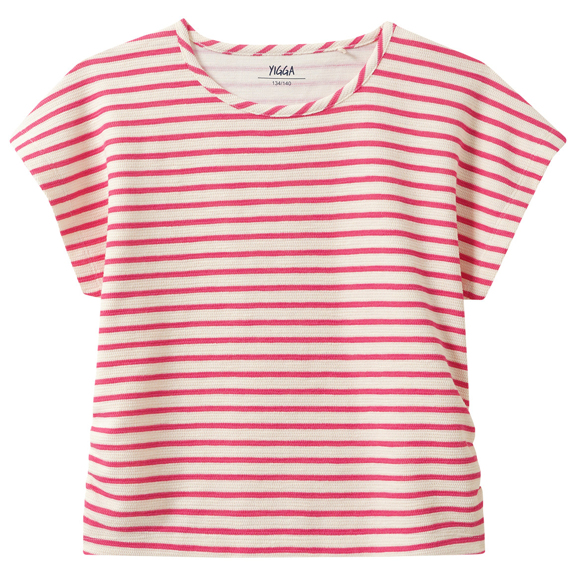 Mädchen T-Shirt im Ringel-Look von Yigga
