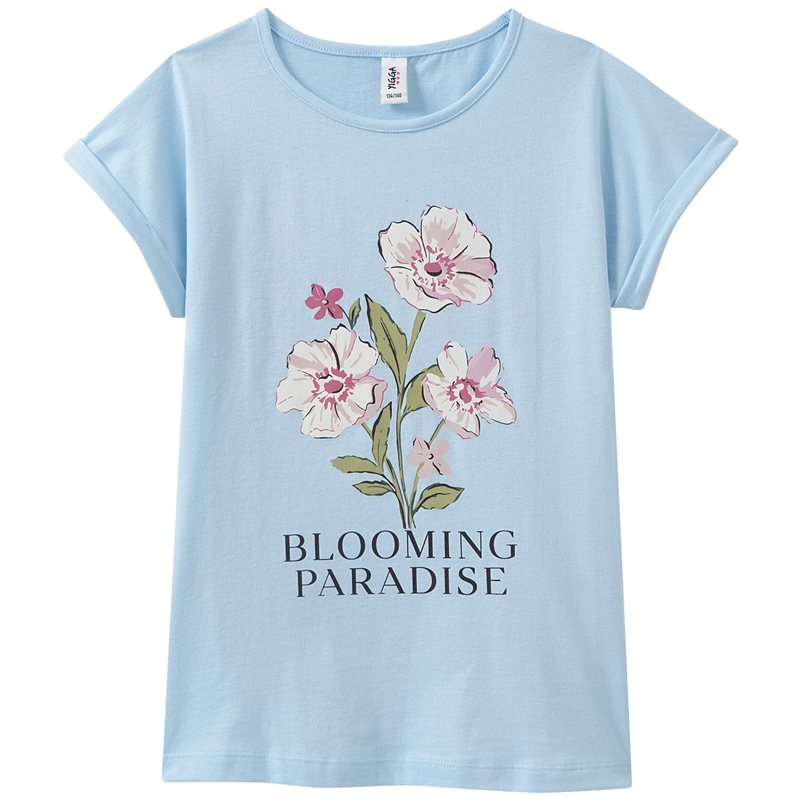Mädchen T-Shirt mit Blumen-Print von Yigga