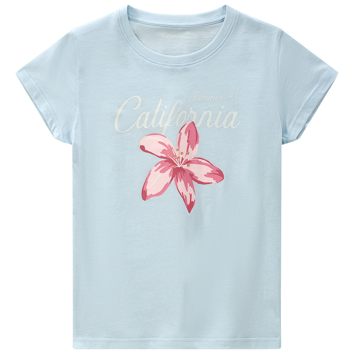 Mädchen T-Shirt mit Blumen-Print von Yigga