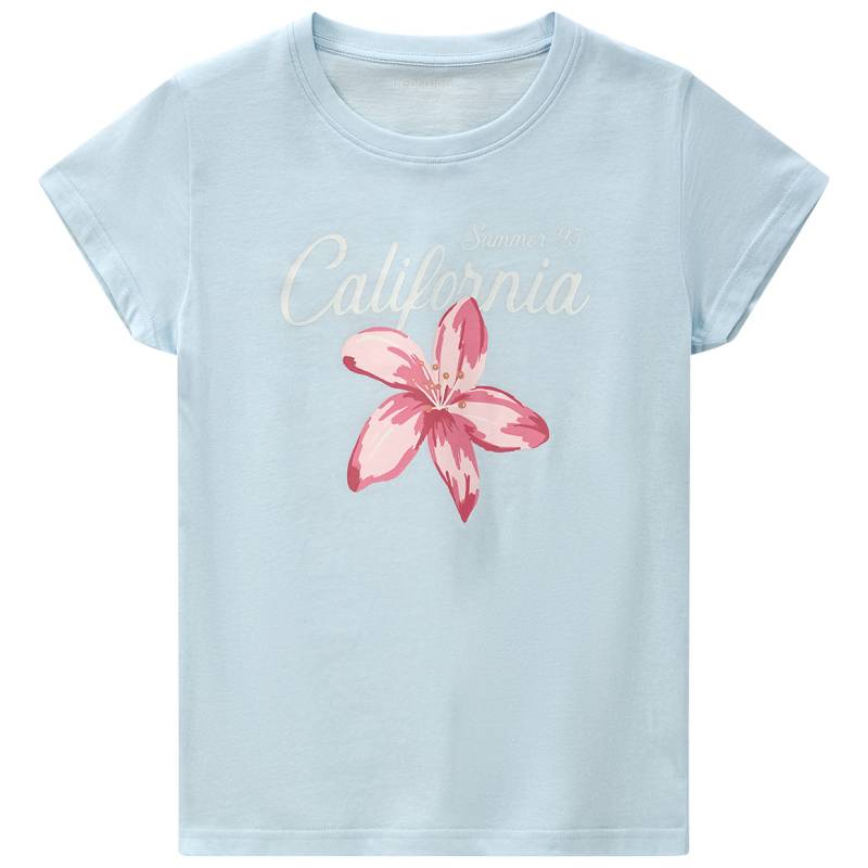 Mädchen T-Shirt mit Blumen-Print Mädchen T-Shirt mit Blumen-Print von Yigga