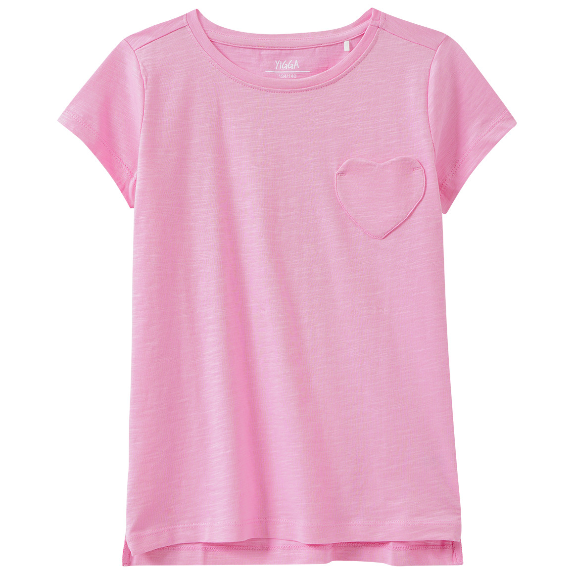 Mädchen T-Shirt mit Herz-Tasche Mädchen T-Shirt mit Herz-Tasche von Yigga