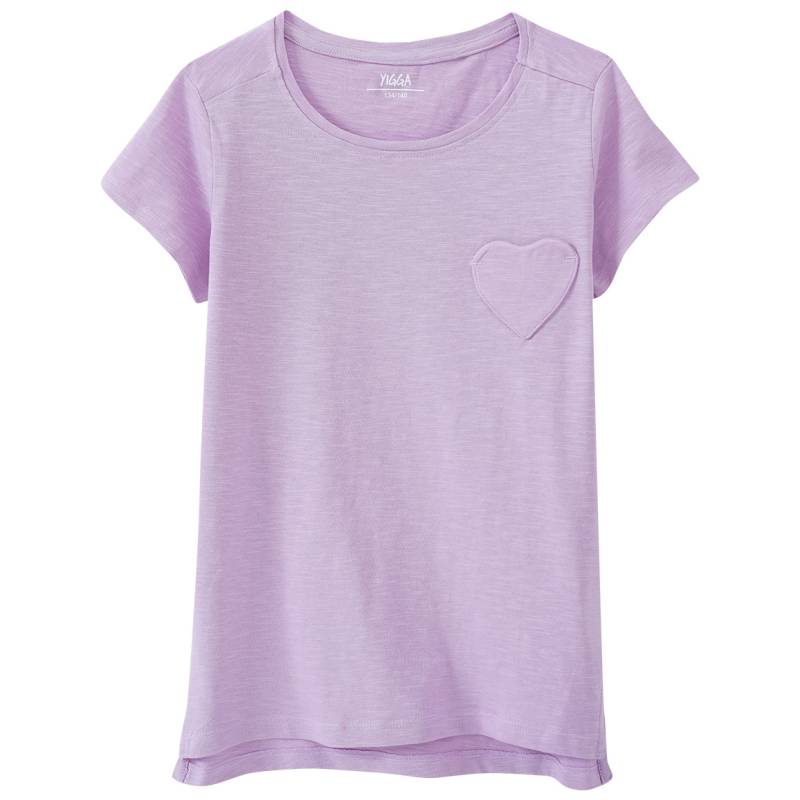 Mädchen T-Shirt mit Herz-Tasche von Yigga