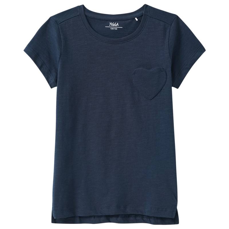 Mädchen T-Shirt mit Herz-Tasche von Yigga