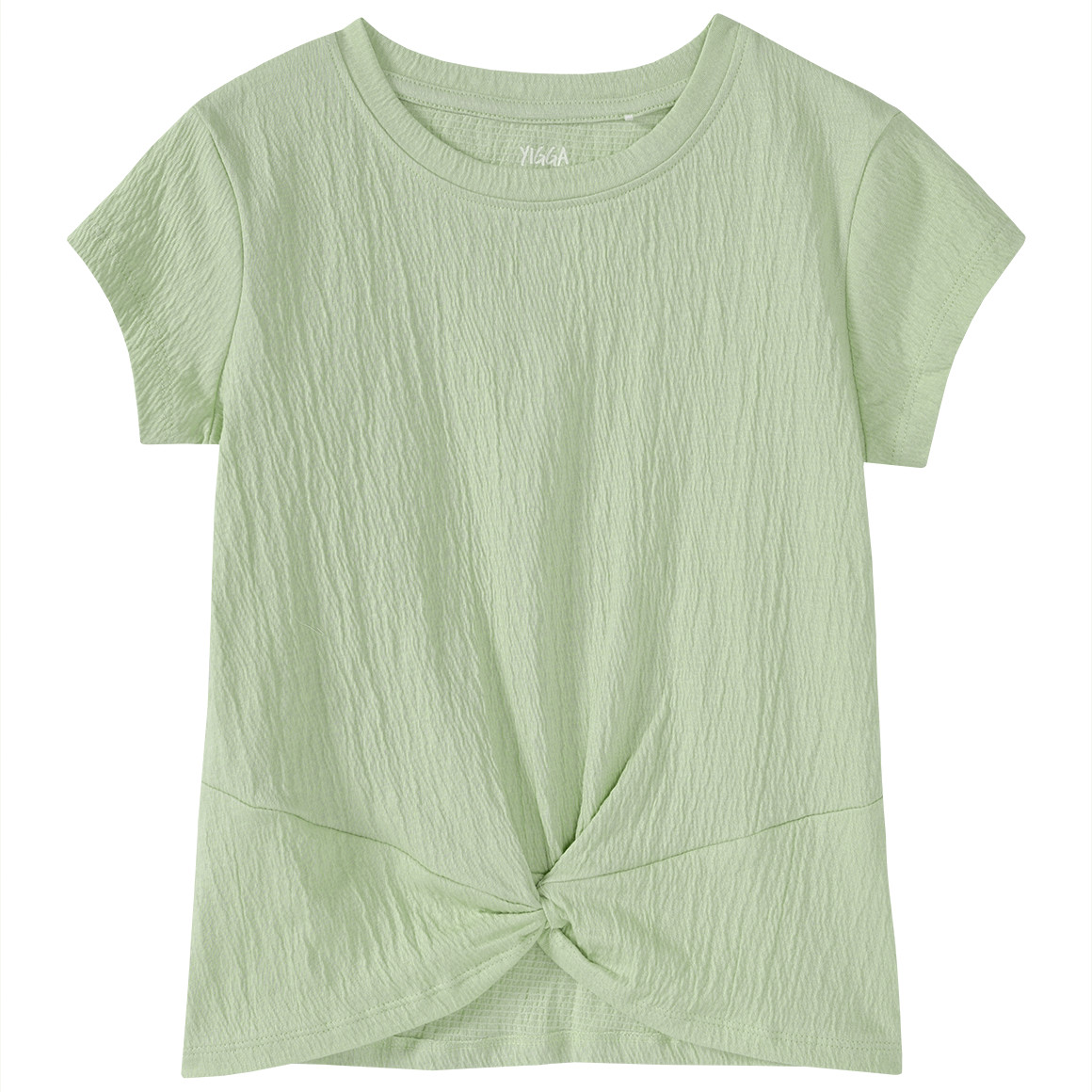 Mädchen T-Shirt mit Knoten-Detail Mädchen T-Shirt mit Knoten-Detail von Yigga