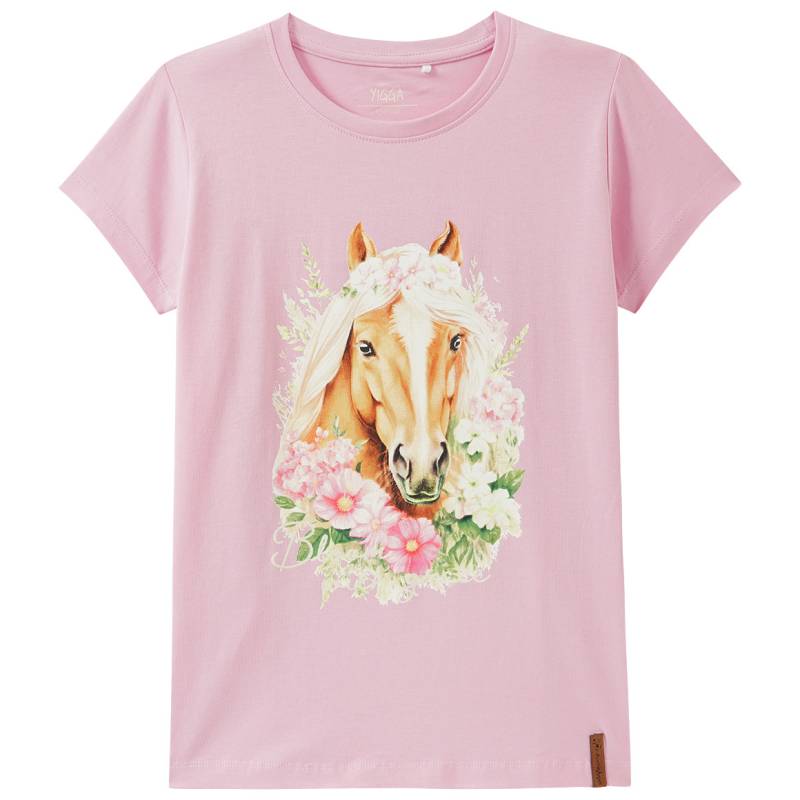 Mädchen T-Shirt mit Pferde-Motiv von Yigga