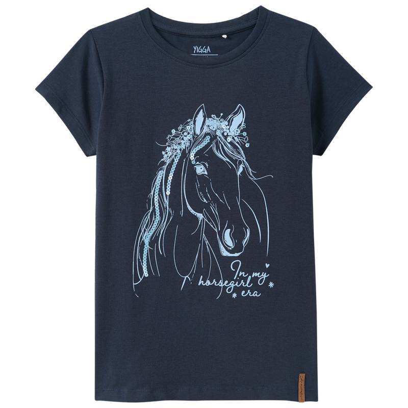 Mädchen T-Shirt mit Pferde-Motiv von Yigga