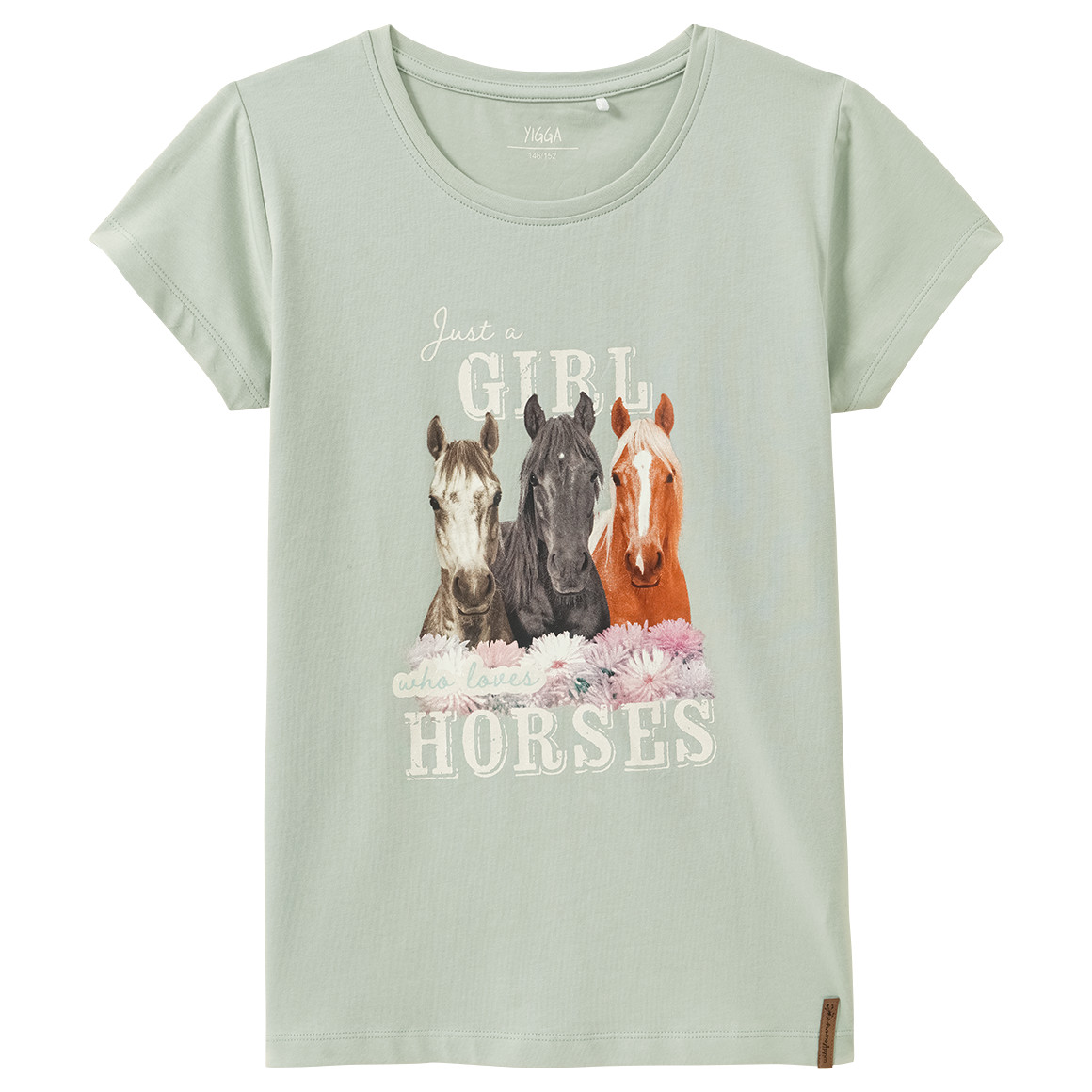 Mädchen T-Shirt mit Pferde-Motiv Mädchen T-Shirt mit Pferde-Motiv von Yigga