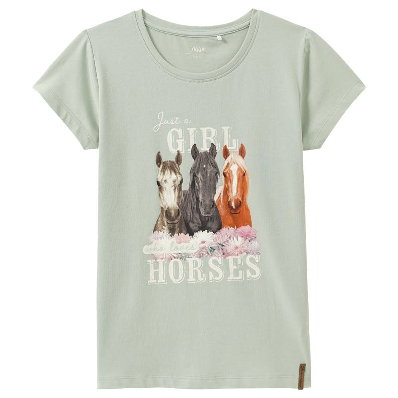 Mädchen T-Shirt mit Pferde-Motiv von Yigga