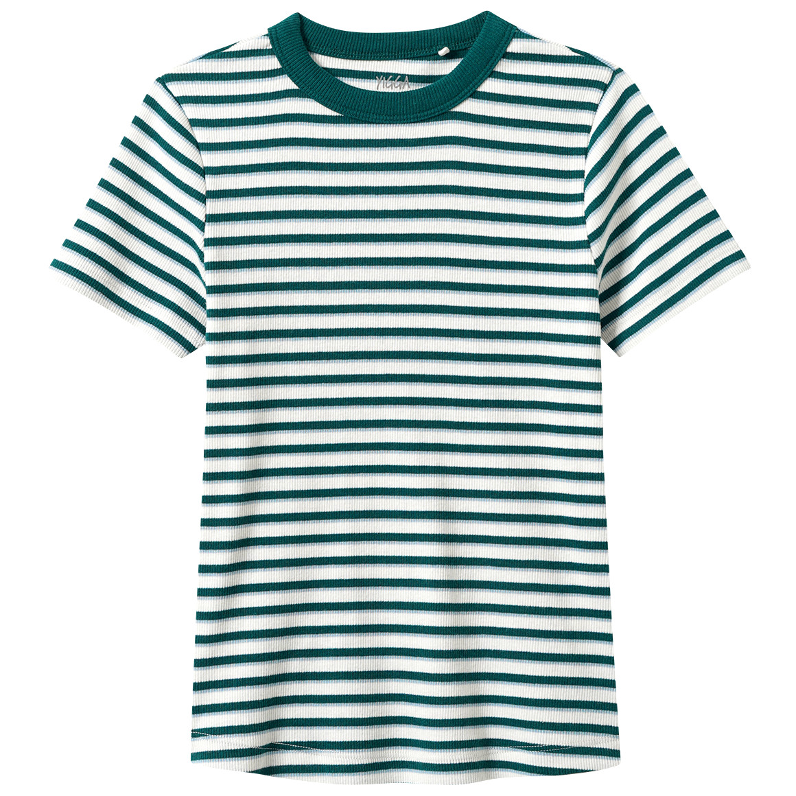 Mädchen T-Shirt mit Rippstruktur Mädchen T-Shirt mit Rippstruktur von Yigga