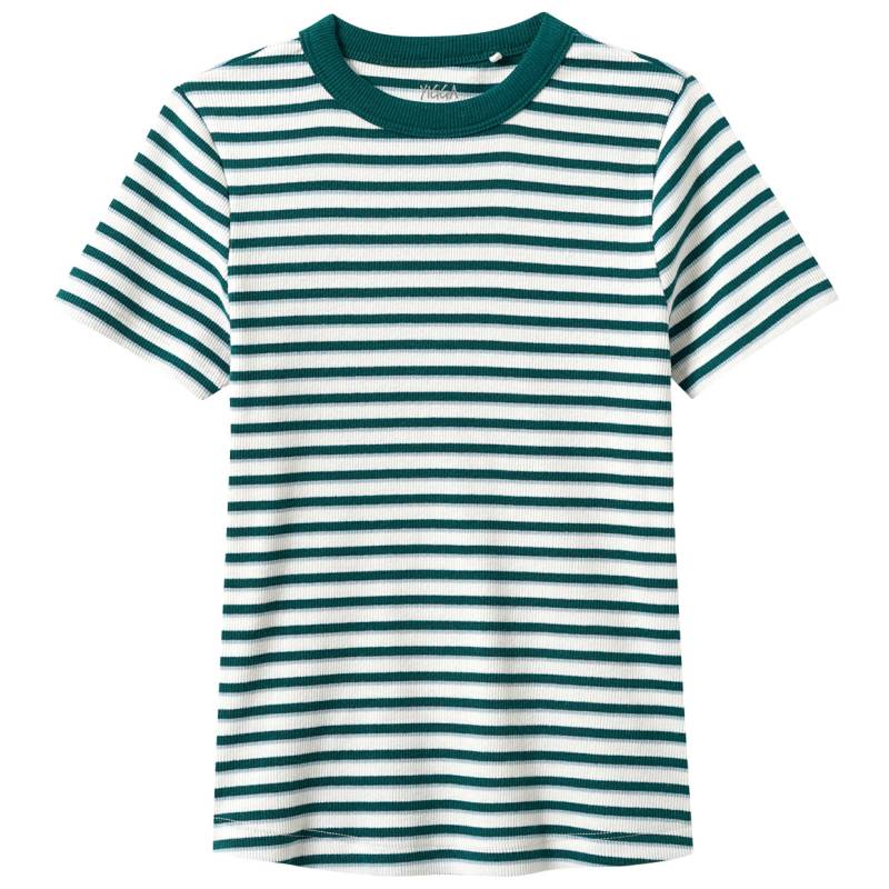 Mädchen T-Shirt mit Rippstruktur Mädchen T-Shirt mit Rippstruktur von Yigga