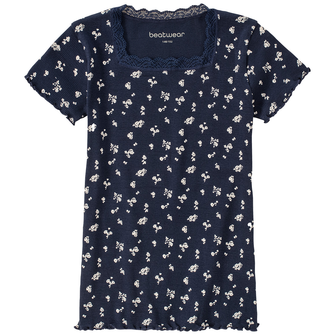 Mädchen T-Shirt mit Spitze von Yigga