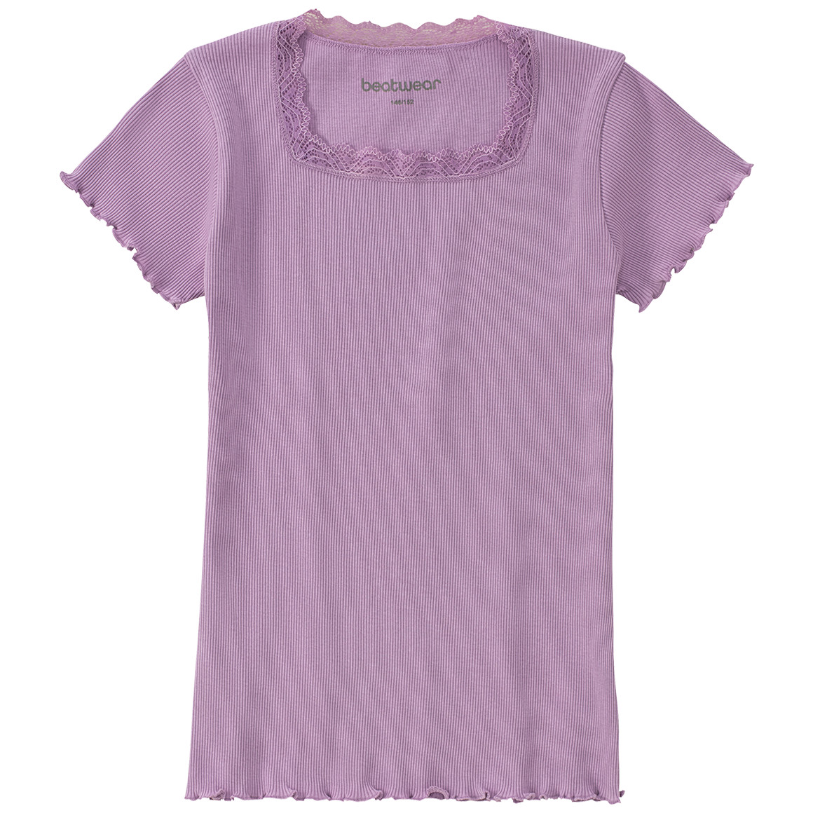 Mädchen T-Shirt mit Spitze von Yigga