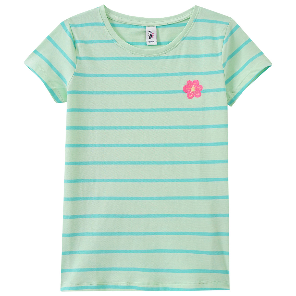 Mädchen T-Shirt mit Streifen Mädchen T-Shirt mit Streifen von Yigga