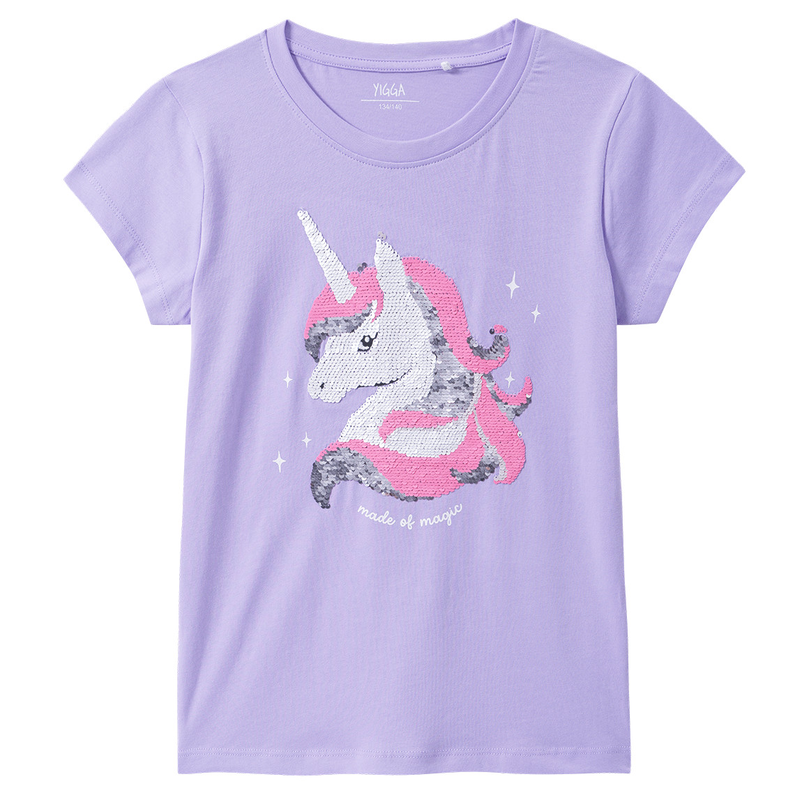 Mädchen T-Shirt mit Wendepailletten Mädchen T-Shirt mit Wendepailletten von Yigga