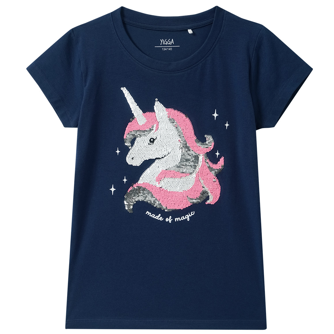 Mädchen T-Shirt mit Wendepailletten von Yigga