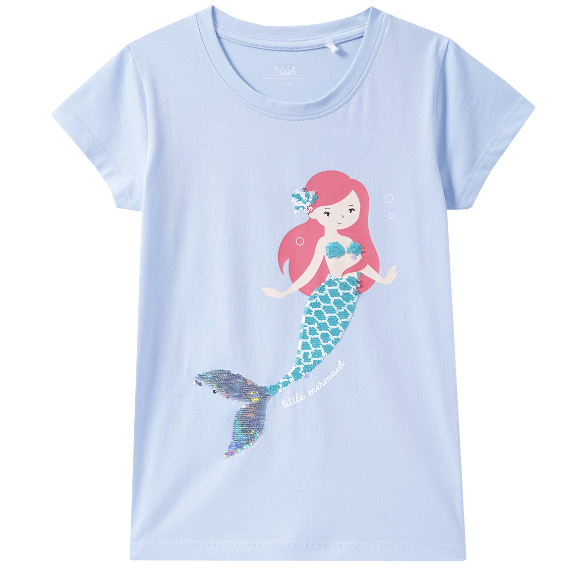 Mädchen T-Shirt mit Wendepailletten von Yigga