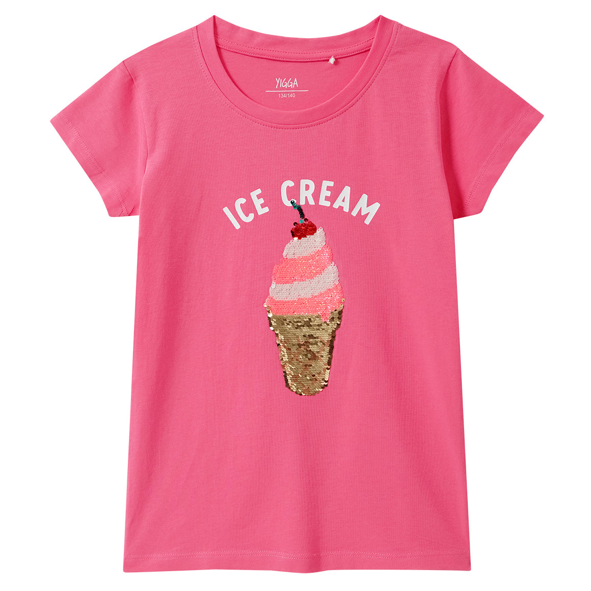 Mädchen T-Shirt mit Wendepailletten von Yigga