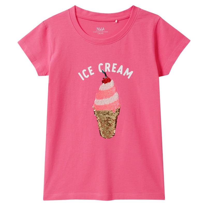 Mädchen T-Shirt mit Wendepailletten Mädchen T-Shirt mit Wendepailletten von Yigga