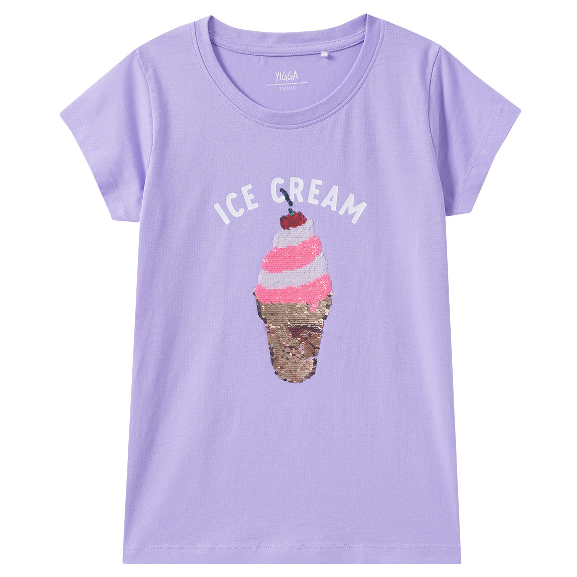 Mädchen T-Shirt mit Wendepailletten von Yigga