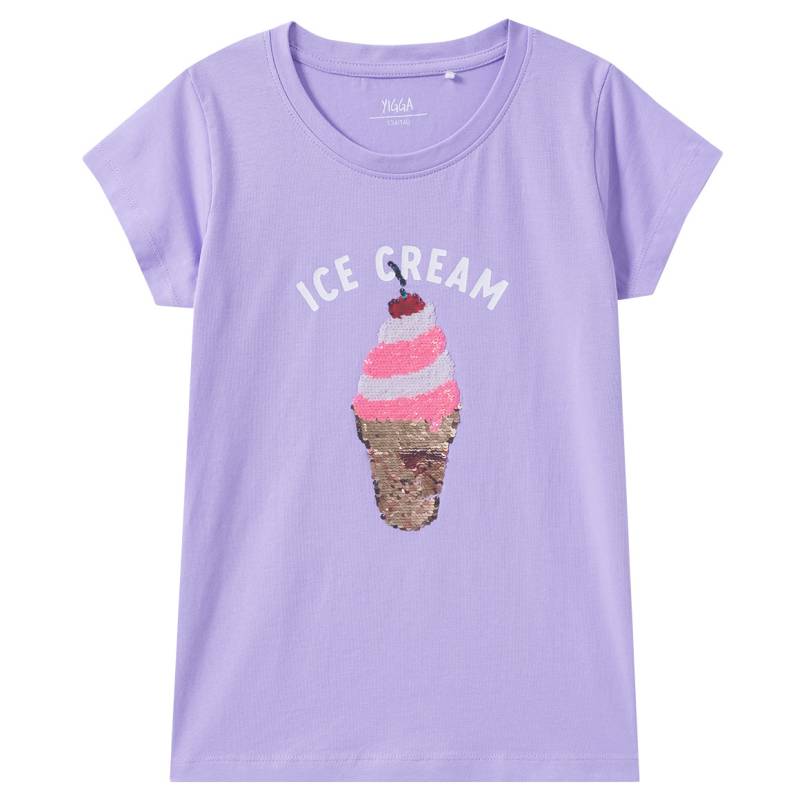 Mädchen T-Shirt mit Wendepailletten Mädchen T-Shirt mit Wendepailletten von Yigga
