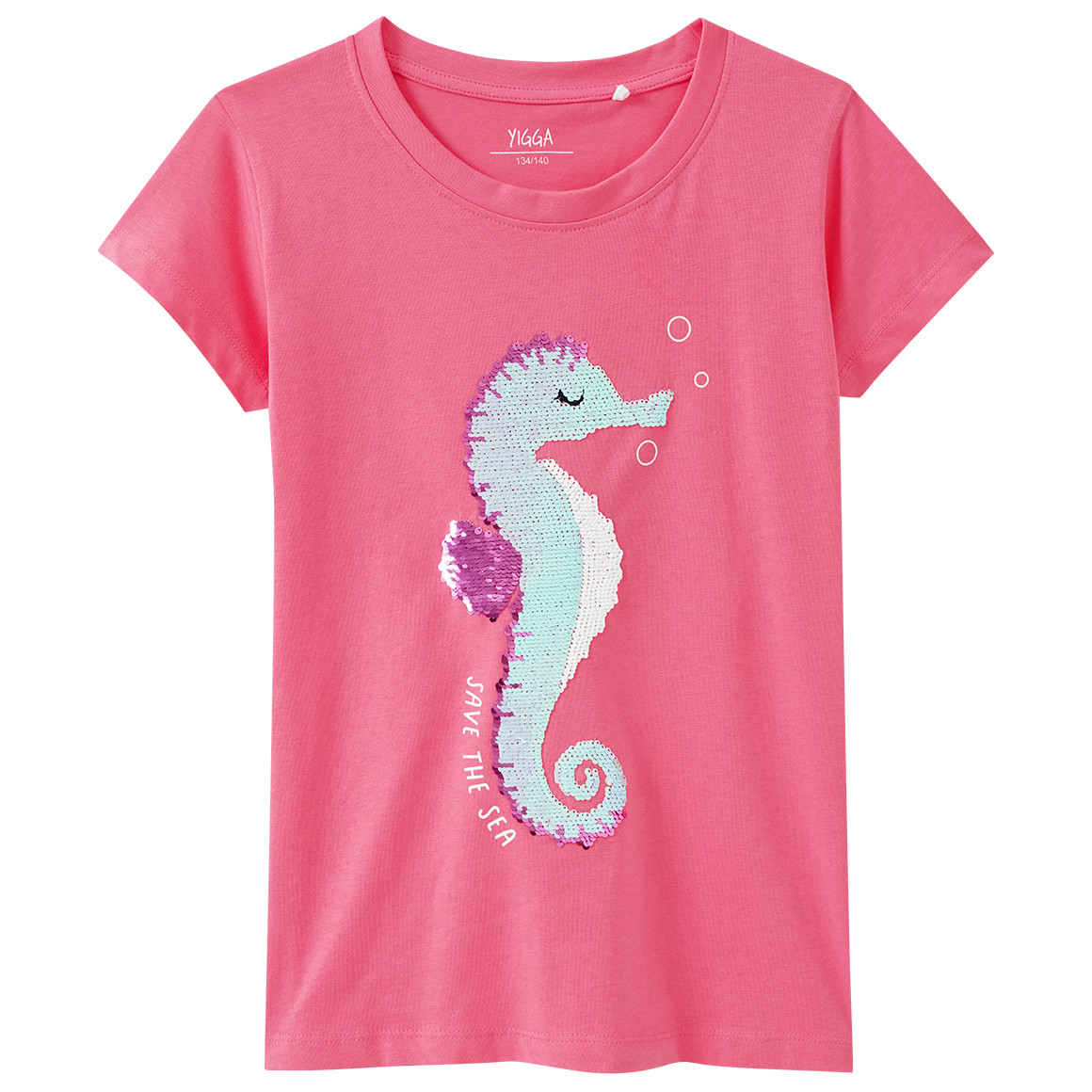 Mädchen T-Shirt mit Wendepailletten von Yigga