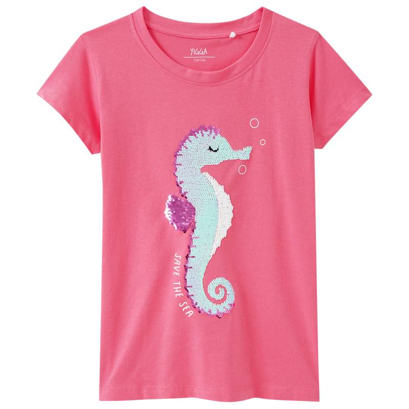 Mädchen T-Shirt mit Wendepailletten Mädchen T-Shirt mit Wendepailletten von Yigga