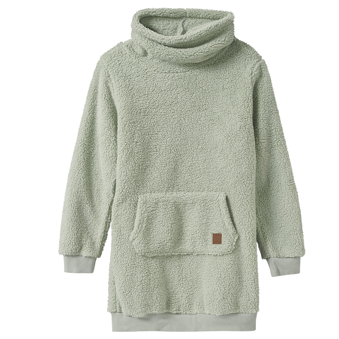 Mädchen Teddy-Kleid mit Schalkragen von Yigga