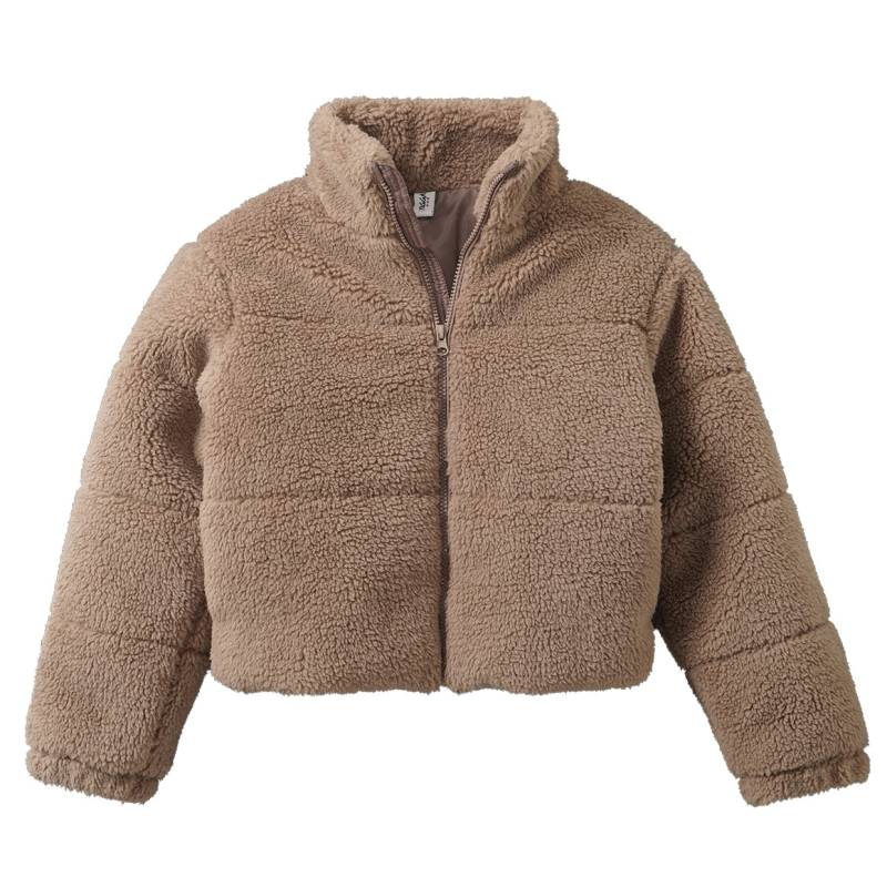 Mädchen Teddyjacke mit Stehkragen Mädchen Teddyjacke mit Stehkragen von Yigga