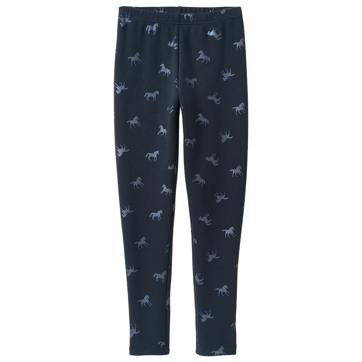Mädchen Thermo-Leggings mit Pferde-Allover von Yigga