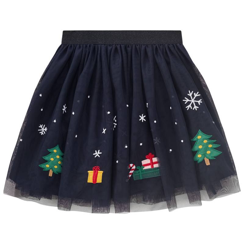 Mädchen Weihnachtsrock mit Applikationen von Yigga