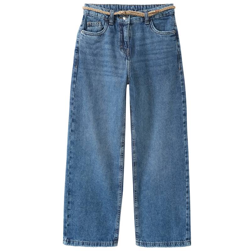 Mädchen Wide-Leg-Jeans mit Gürtel von Yigga
