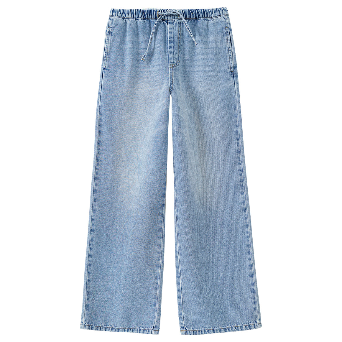 Mädchen Wide-Leg-Jeans mit Tunnelzug von Yigga