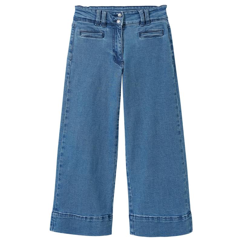 Mädchen Wide-Leg-Jeans mit verstellbarem Bund von Yigga