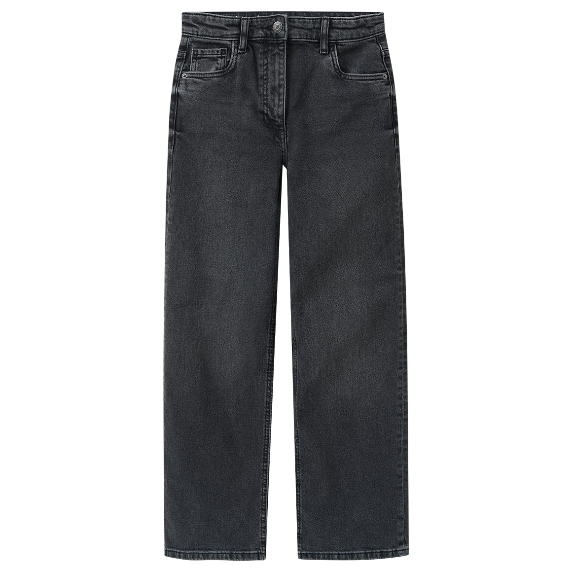 Mädchen Wide-Leg-Jeans mit verstellbarem Bund Mädchen Wide-Leg-Jeans mit verstellbarem Bund von Yigga